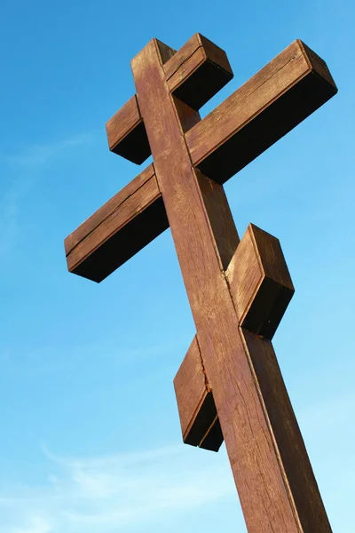 La cruz de madera —  Fotos de Stock