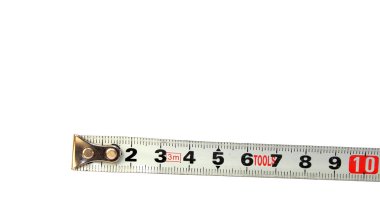 beyaz üzerine şerit ölçü