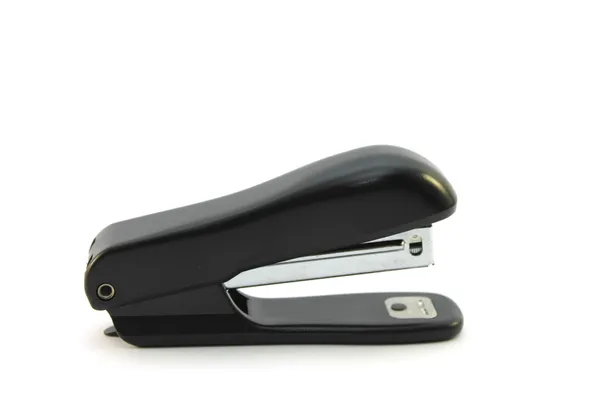 Black professional stapler isolated on white — Stock Photo, Image