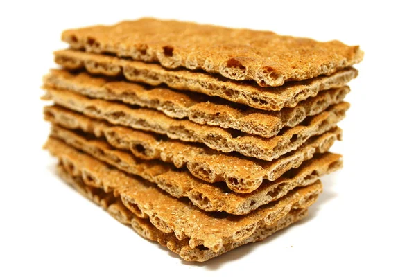 Zdravé sušenky s obilovin izolovaných na bílém — Stock fotografie