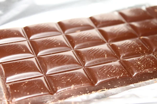 BARRE DE CHOCOLAT EN FOIL — Photo