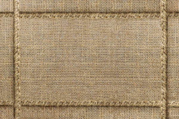 Hnědý Plátěný Plášť Krásnou Texturou Plátna Hnědé Tkaniny Retro Stylu — Stock fotografie