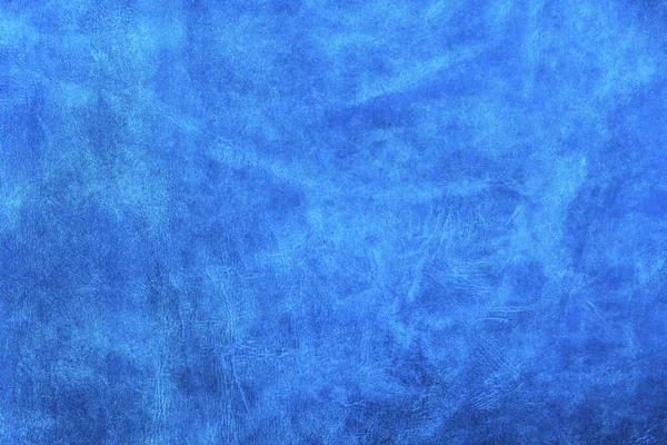 自然な革から青の背景のサンプルとして青革の青い静脈と革の質感と美しい青の背景 — ストック写真