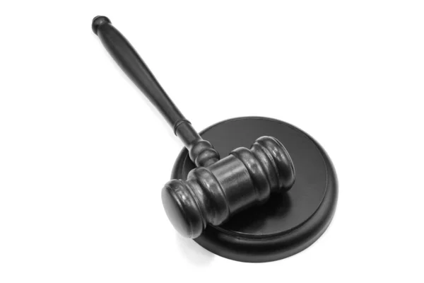 Judge Gavel Isolated White Background Symbol Justice Gavel Rule Law — Stock Photo, Image