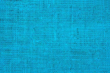 Güzel mavi kumaş dokusuna sahip mavi çuval bezi. Güzel mavi kumaş bezi dokusu, çuval bezi deseni ve güzel çuval bezi rengi arkaplan.