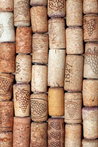 Abstract Background Used Red Wine Corks White Wine Corks Corkscrew — Stockfoto