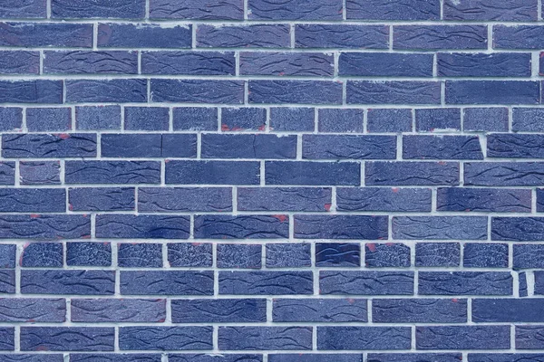 Bakstenen Muur Met Ongewone Blauwe Bakstenen Gemaakt Van Hele Blauwe — Stockfoto