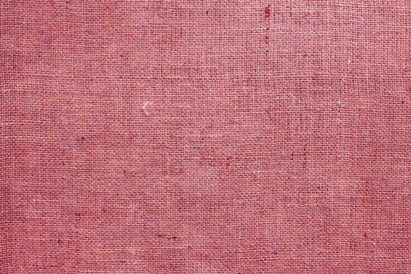 Червоний Мішковина Красивою Текстурою Полотна Червоної Тканини Стилі Ретро Красивою — стокове фото