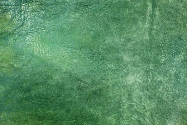 Beautiful Green Background Leather Texture Green Veins Green Leather Background — Foto de Stock