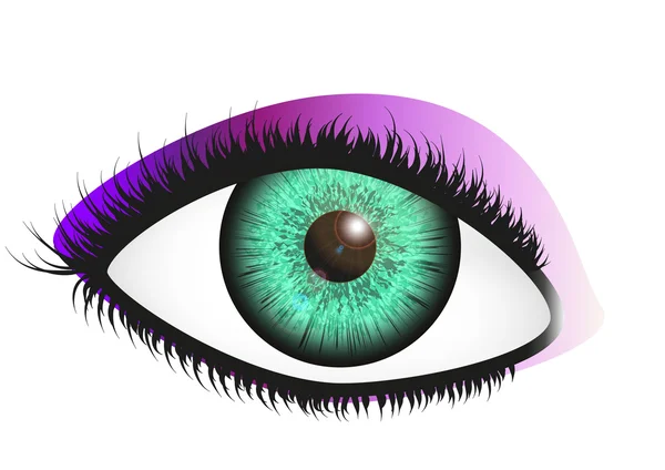 Grünes Auge — Stockvektor