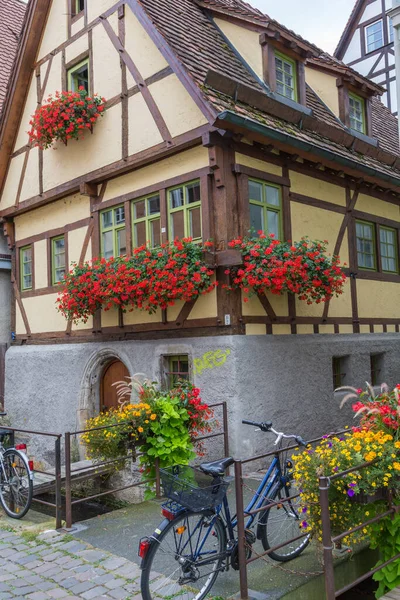 Hermosa Casa Entramado Madera Tuebingen Alemania —  Fotos de Stock