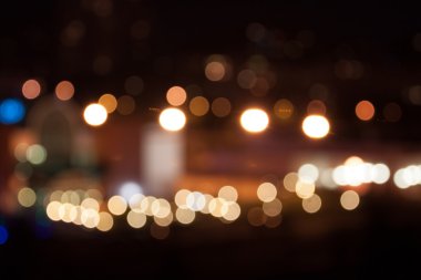 şehir ışıkları bokeh