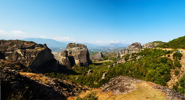 Mosteiros de Meteora, Grécia, foto panorâmica — Fotografia de Stock