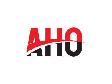 AHO ilk harf logo tasarım vektör şablonu. kurumsal iş kimliği için yaratıcı sembol.