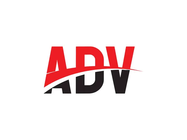 Advの頭文字ロゴデザインベクトルテンプレート 企業アイデンティティの創造的なシンボル — ストックベクタ