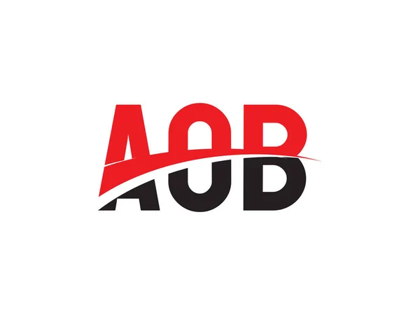 Aob Αρχικό Γράμμα Λογότυπο Σχεδιασμό Διανυσματικό Πρότυπο Δημιουργικό Σύμβολο Εταιρικής — Διανυσματικό Αρχείο