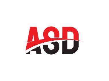 ASD ilk harf logo tasarım vektör şablonu. kurumsal iş kimliği için yaratıcı sembol.
