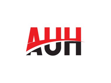 AUH ilk harf logo tasarım vektör şablonu. kurumsal iş kimliği için yaratıcı sembol.