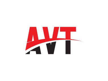AVT ilk harf logo tasarım vektör şablonu. kurumsal iş kimliği için yaratıcı sembol.
