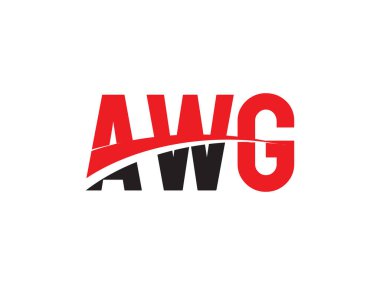 AWG ilk harf logo tasarım vektör şablonu. kurumsal iş kimliği için yaratıcı sembol.