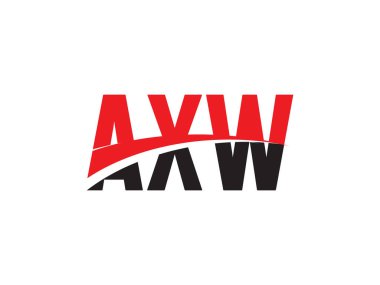 AXW ilk harf logo tasarım vektör şablonu. kurumsal iş kimliği için yaratıcı sembol.