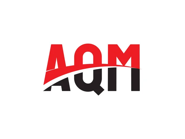 Πρότυπο Φορέα Σχεδιασμού Λογότυπου Αρχικού Γράμματος Aqm Δημιουργικό Σύμβολο Εταιρικής — Διανυσματικό Αρχείο