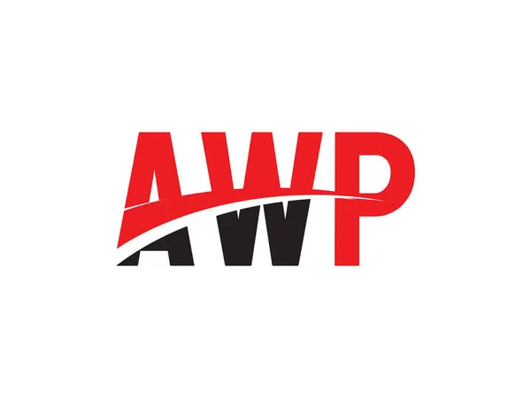 Awp初始字母标志设计向量模板 企业身份的创意符号 — 图库矢量图片