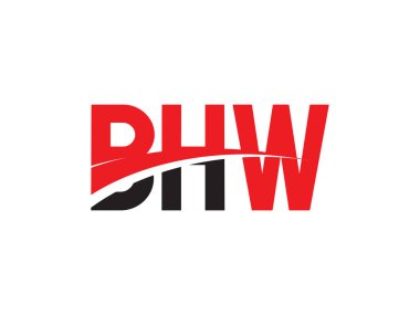 BHW ilk harf logo tasarım vektör şablonu. kurumsal iş kimliği için yaratıcı sembol.