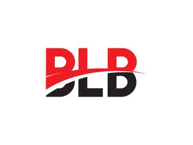 Vektör Illustration, kırmızı siyah ilk harfler, BLB