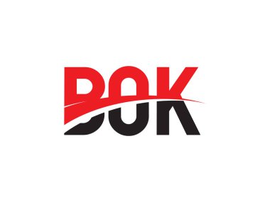 Vektör İllüstrasyonu, kırmızı siyah ilk harfler, BOK