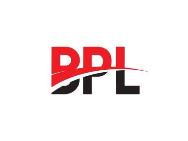 Vektör Illustration, kırmızı siyah ilk harfler, BPL