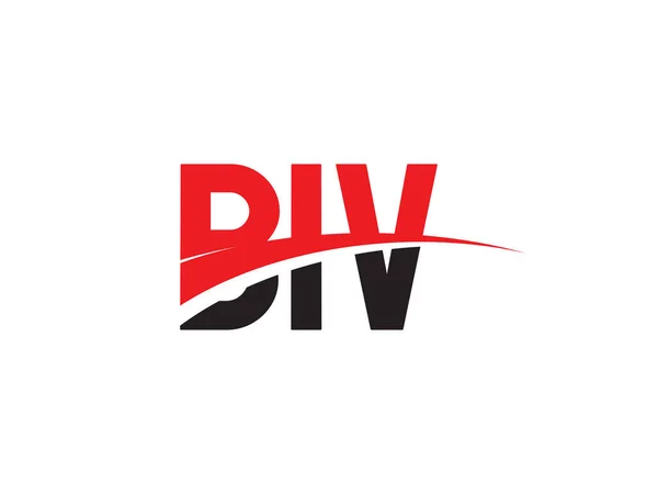 Biv Eerste Letter Logo Ontwerp Vector Template Creatief Symbool Voor — Stockvector