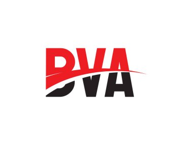 BVA Harf İlk Logo Tasarım Vektörü İllüstrasyonu