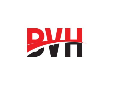 BVH Harf İlk Logo Tasarım Vektörü İllüstrasyonu