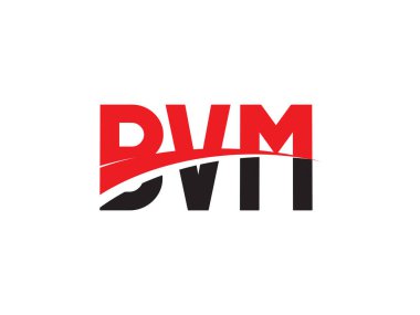 BVM Harf İlk Logo Tasarım Vektörü İllüstrasyonu