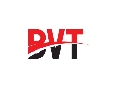 BVT Letter İlk Logo Tasarım Vektörü İllüstrasyonu