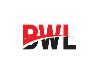 BWL Harf İlk Logo Tasarım Vektörü İllüstrasyonu