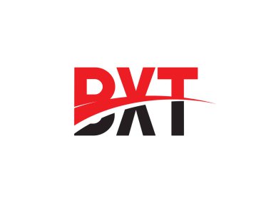 BXT Harf İlk Logo Tasarım Vektörü İllüstrasyonu