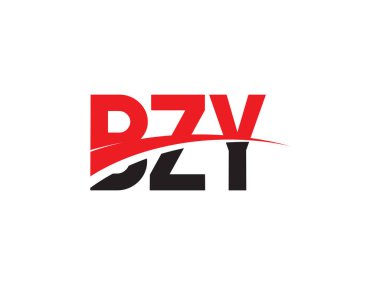 Vektör Illustration, kırmızı siyah ilk harfler, BZY