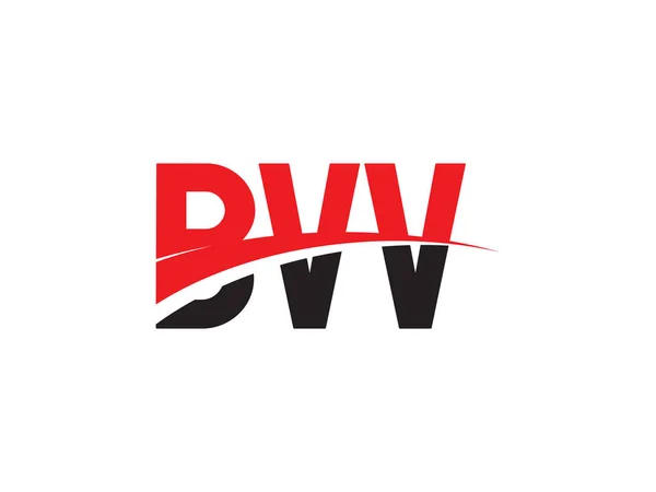 Bvv Carta Logotipo Inicial Design Vector Ilustração —  Vetores de Stock