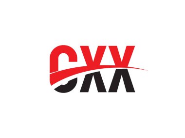 Vektör Illustration, kırmızı siyah ilk harfler, CXX