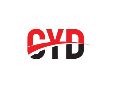 Vektör Illustration, kırmızı siyah ilk harfler, CYD