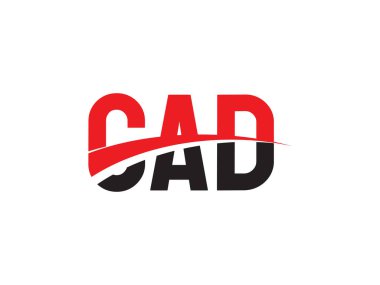 Vektör İllüstrasyonu, kırmızı siyah ilk harfler, CAD