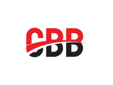 Vektör İllüstrasyonu, kırmızı siyah ilk harfler, CBB