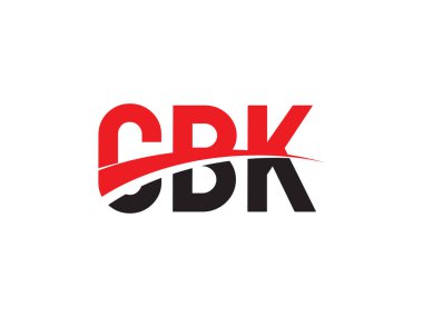 Vektör İllüstrasyonu, kırmızı siyah ilk harfler, CBK