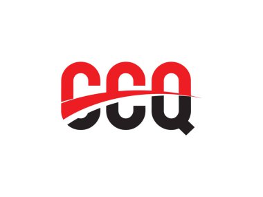 Vektör İllüstrasyonu, kırmızı siyah ilk harfler, CCQ