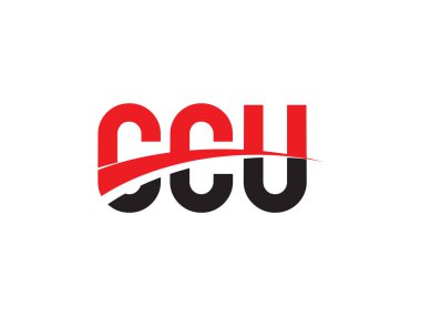 Vektör İllüstrasyonu, kırmızı siyah ilk harfler, CCCU