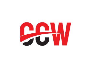 Vektör İllüstrasyonu, kırmızı siyah ilk harfler, CCW