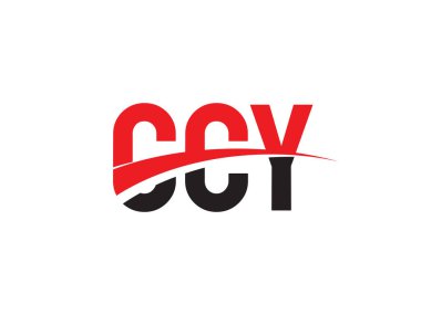 Vektör Illustration, kırmızı siyah ilk harfler, CCY