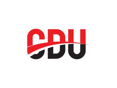 Vektör İllüstrasyonu, kırmızı siyah ilk harfler, CDU